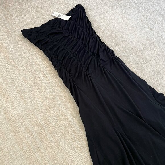 NWT DKNY Black Strapless Fairy Cotton Dress M - Picture 3 of 9